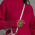 Sweter półgolf oversize Lope Ola Voga różowy