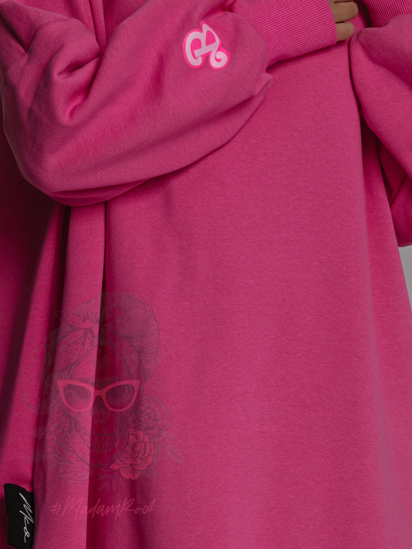 Bluza długa oversize MC Barbie różowa