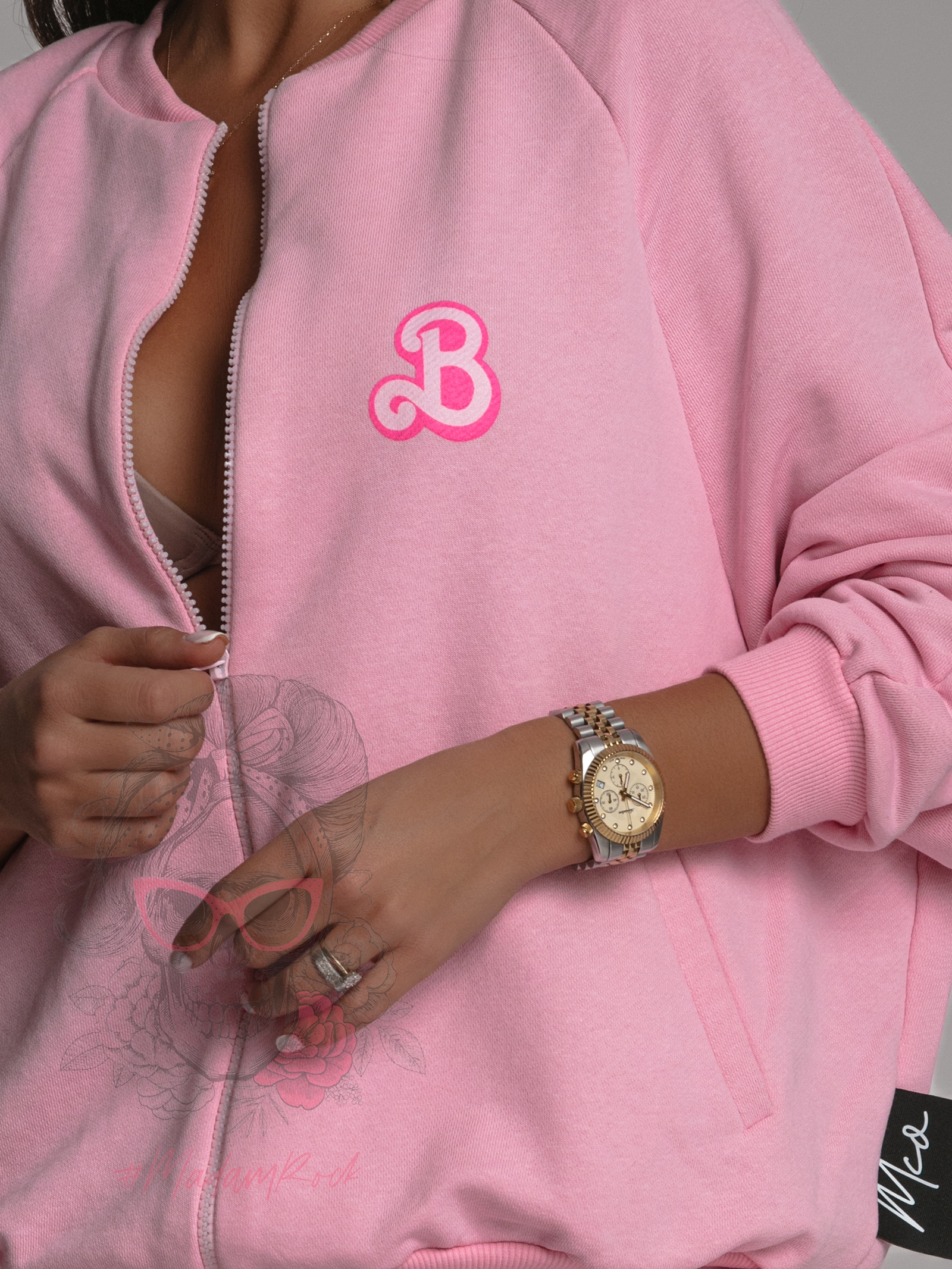 Spodnie dresowe MC Barbie pudrowy róż