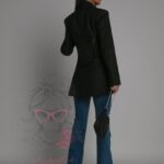 Spodnie jeansowe dzwony Poge granat