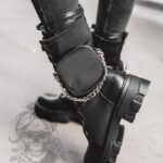 Workery z kieszonką Powers New Rock czarne