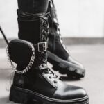 Workery z kieszonką Powers New Rock czarne