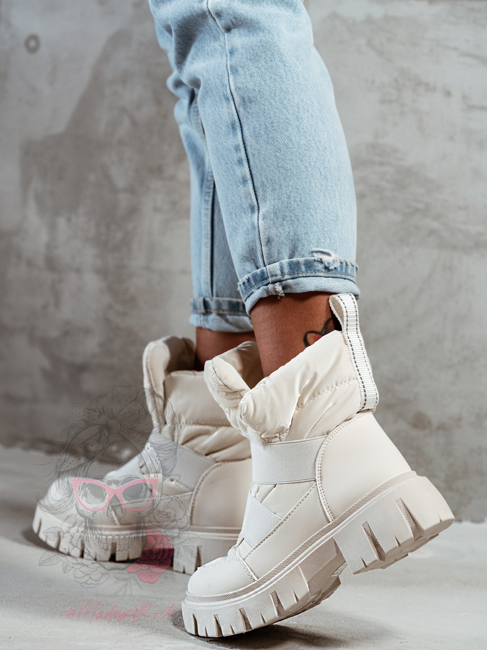 Trapery ocieplane Rock Sherko jasny beż Trapery ocieplane Rock Sherko jasny beż