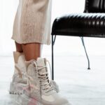 Traperki zamszowe Madam Dobe beżowe