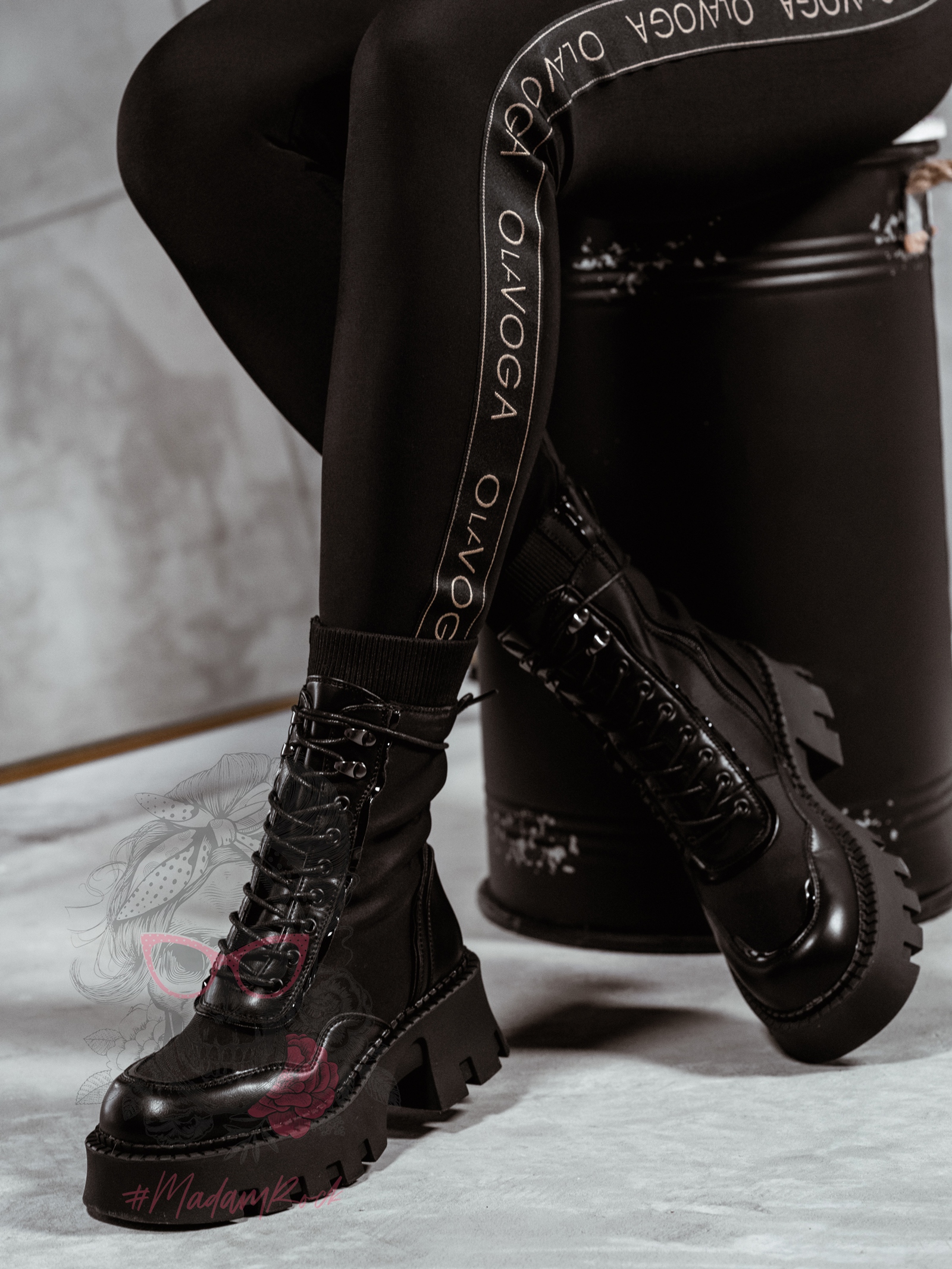 Workery skarpety Rock Corey czarne