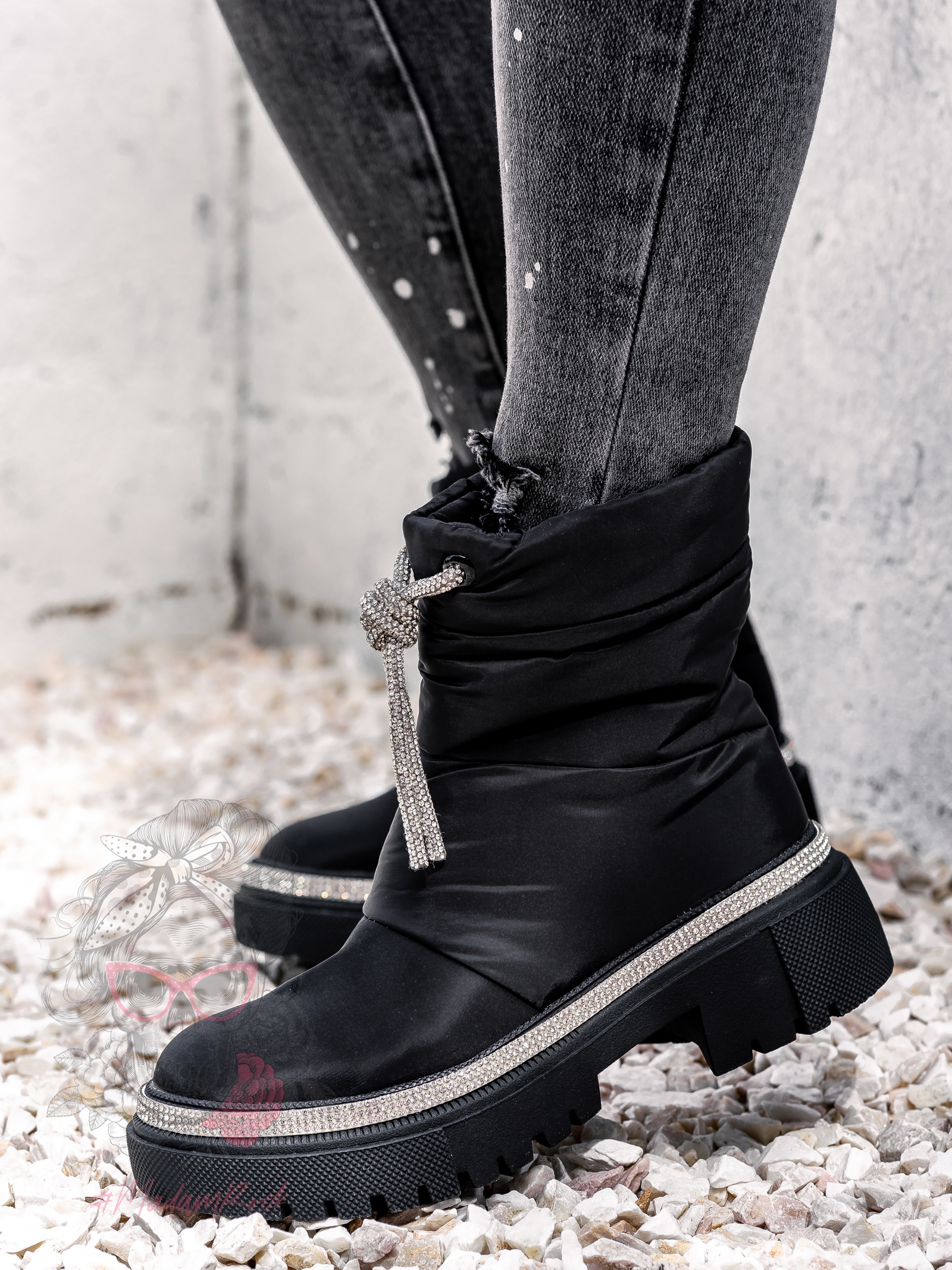 Botki śniegowce Madam List czarne Botki śniegowce Madam List czarne