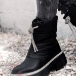 Botki śniegowce Madam List czarne