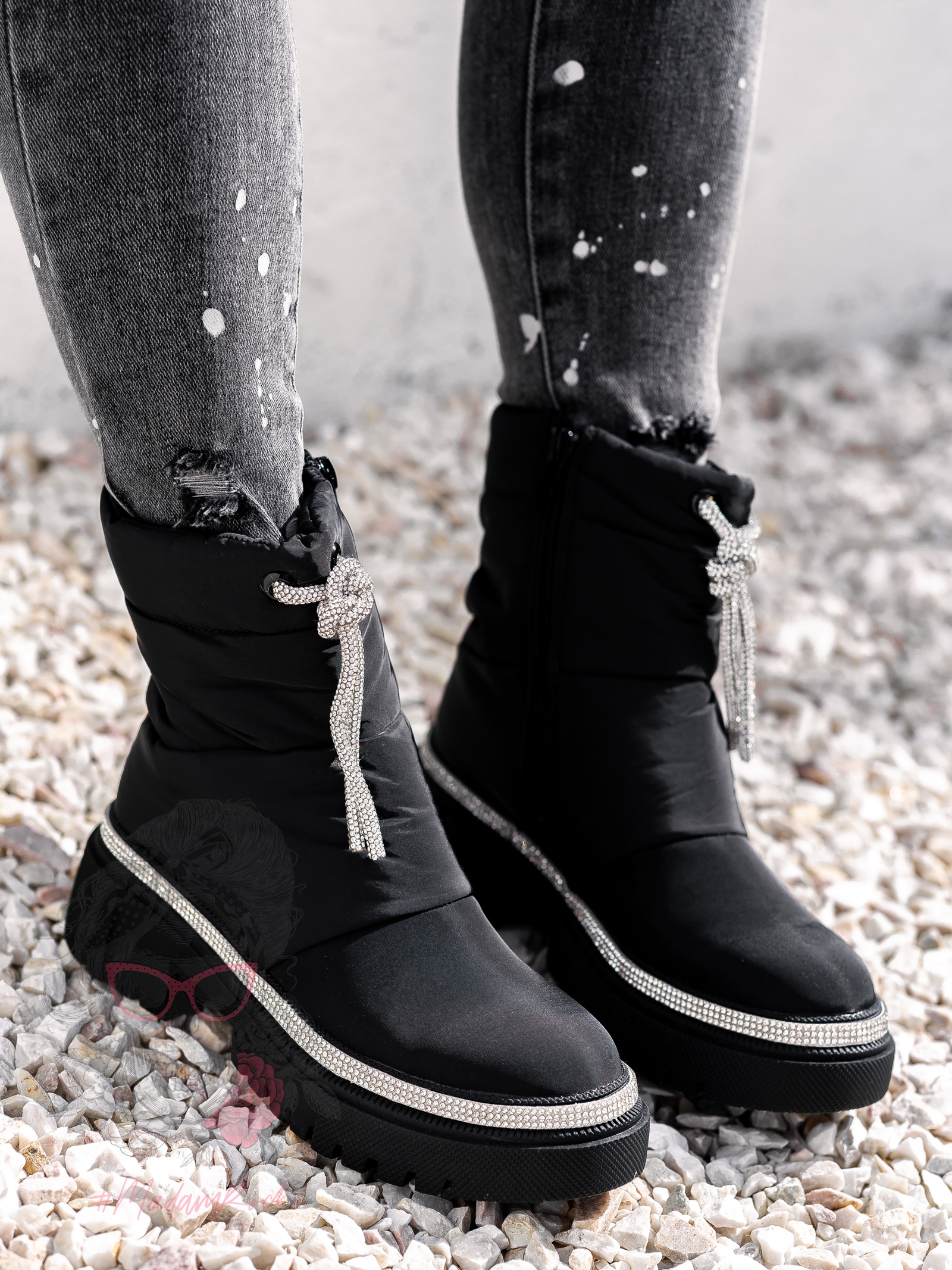 Botki śniegowce Madam List czarne Botki śniegowce Madam List czarne