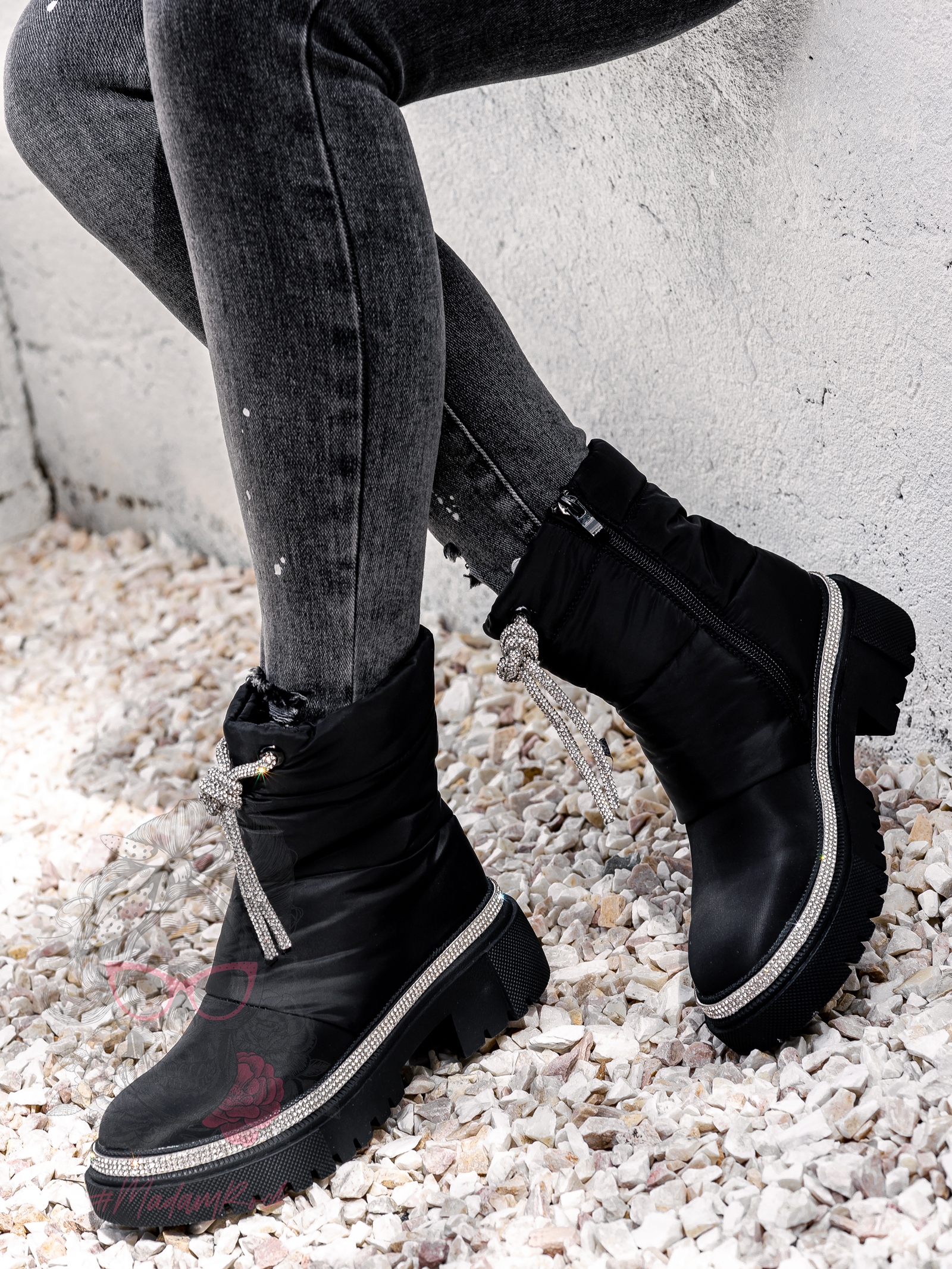 Botki śniegowce Madam List czarne Botki śniegowce Madam List czarne