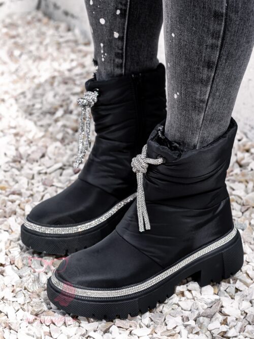 Botki śniegowce Madam List czarne