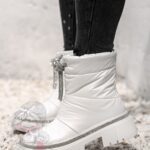 Botki śniegowce Madam List białe