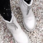 Botki śniegowce Madam List białe