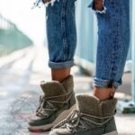 Sneakersy z barankiem Rock Roter khaki