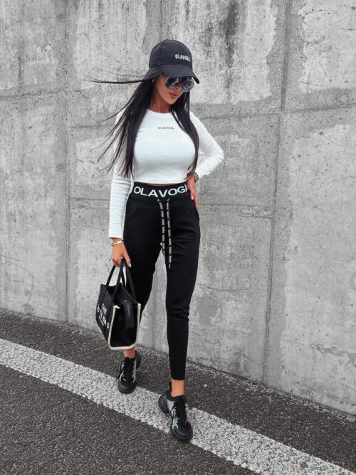 Spodnie dresowe elastyczne Sachet Ola Voga czarne