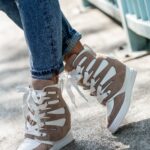 Sneakersy Madam Krua biało-cappucino