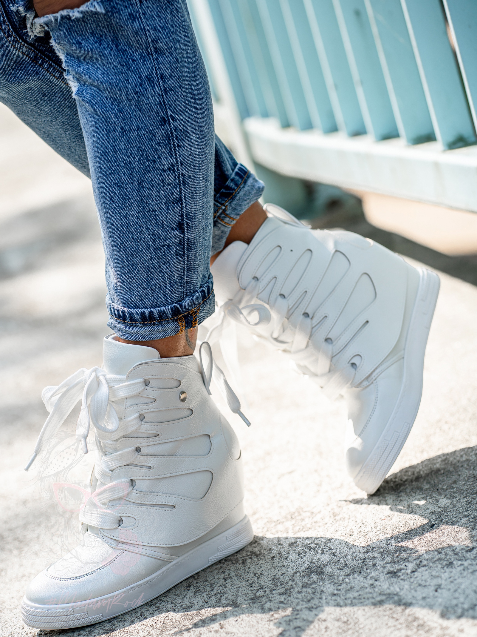 Sneakersy Madam Krua białe