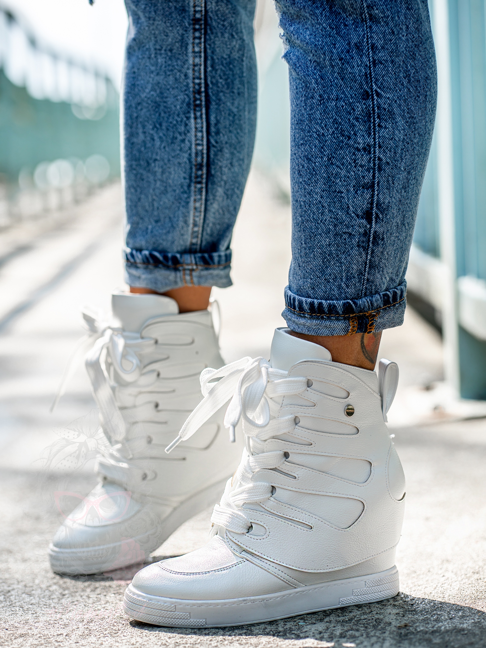 Sneakersy Madam Krua białe