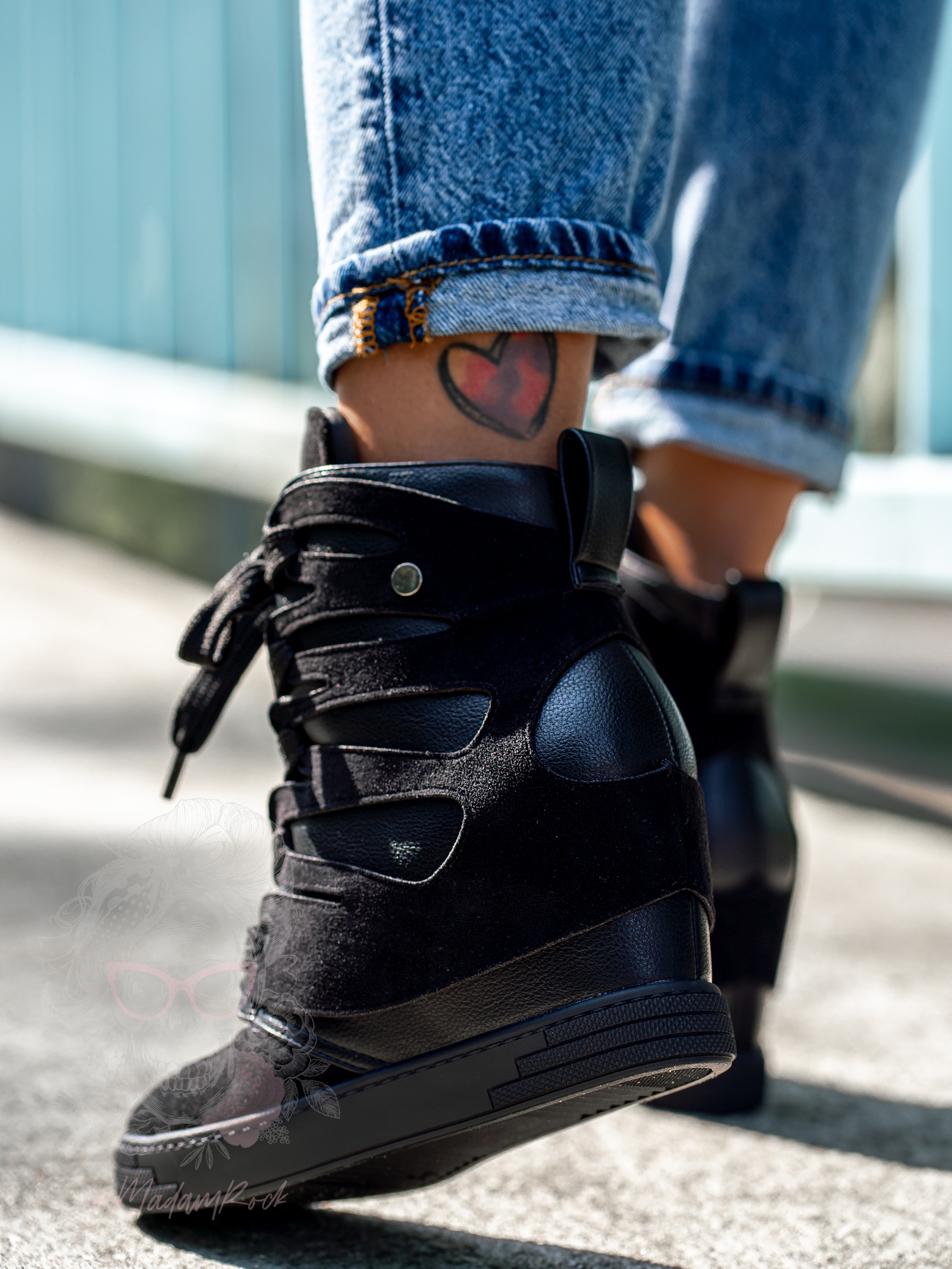 Sneakersy Madam Krua czarne Sneakersy Madam Krua czarne