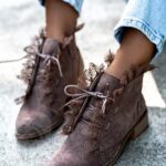 Botki sztyblety Madam Lilir czekoladowe