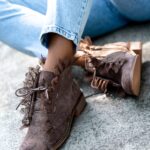 Botki sztyblety Madam Lilir czekoladowe