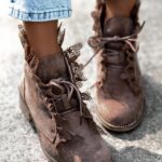 Botki sztyblety Madam Lilir czekoladowe