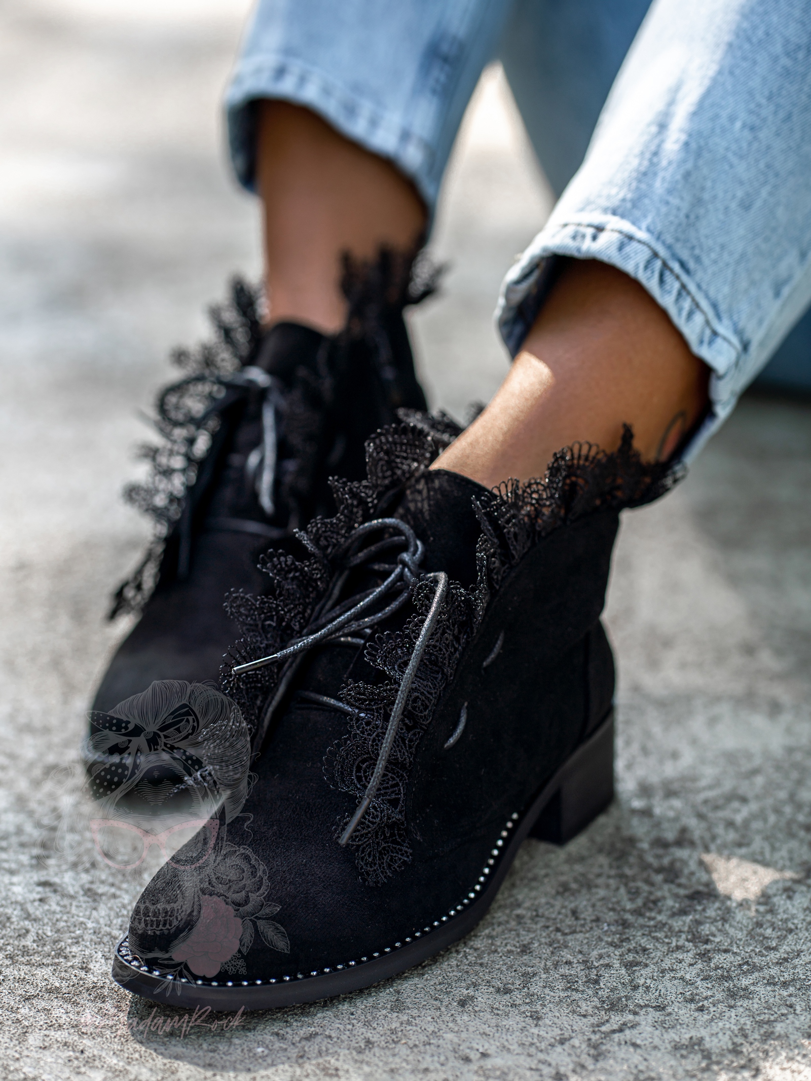 Botki sztyblety Madam Lilir czarne