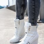 Sneakersy skórzane Rock Tast białe