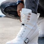 Sneakersy skórzane Rock Tast białe