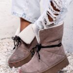 Botki z kożuszkiem Rock Meu cappuccino