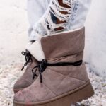 Botki z kożuszkiem Rock Meu cappuccino