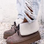 Botki z kożuszkiem Rock Meu cappuccino