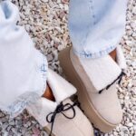 Botki z kożuszkiem Rock Meu beżowe