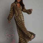 Kombinezon imprezowy NB Zigzag złoto-czarny