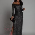 Sukienka maxi NB BlackRose czarna