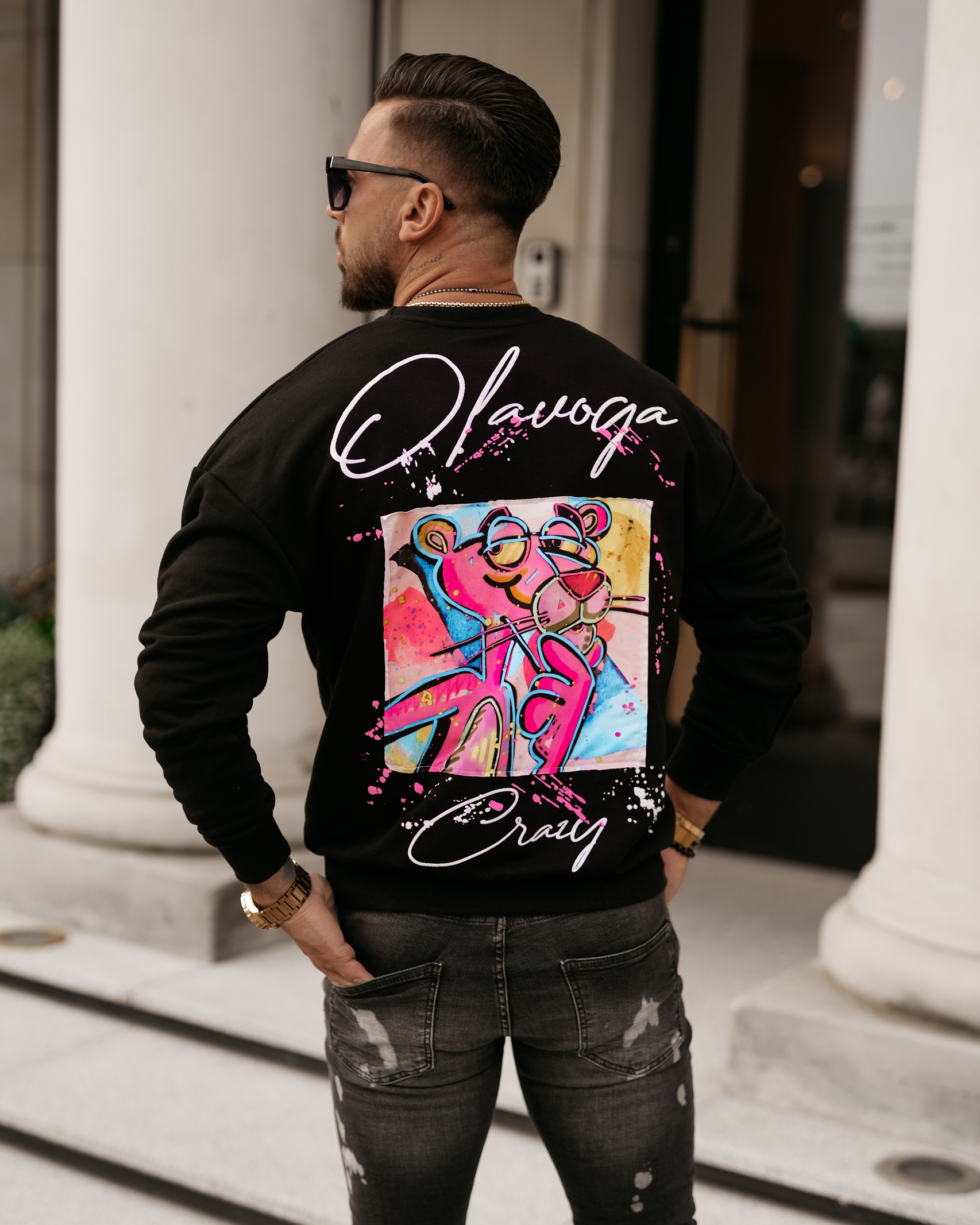 Bluza męska z aplikacją Rory Ola Voga czarna