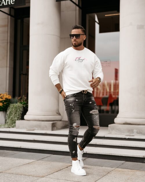 Bluza męska z aplikacją Rory Ola Voga ecru