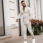 Bluza dopasowana rozpinana ze stójką Norden Ola Voga beżowa