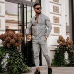 Bluza dopasowana rozpinana ze stójką Norden Ola Voga c.szara