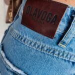 Spódniczka jeansowa mini Nova Ola Voga niebieska