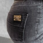 Spodnie jeansowe slim fit Buena Ola Voga czarne