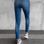 Spodnie jeansowe slim fit Buena Ola Voga niebieskie