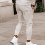 Spodnie casualowe męskie Wolin Ola Voga beżowe