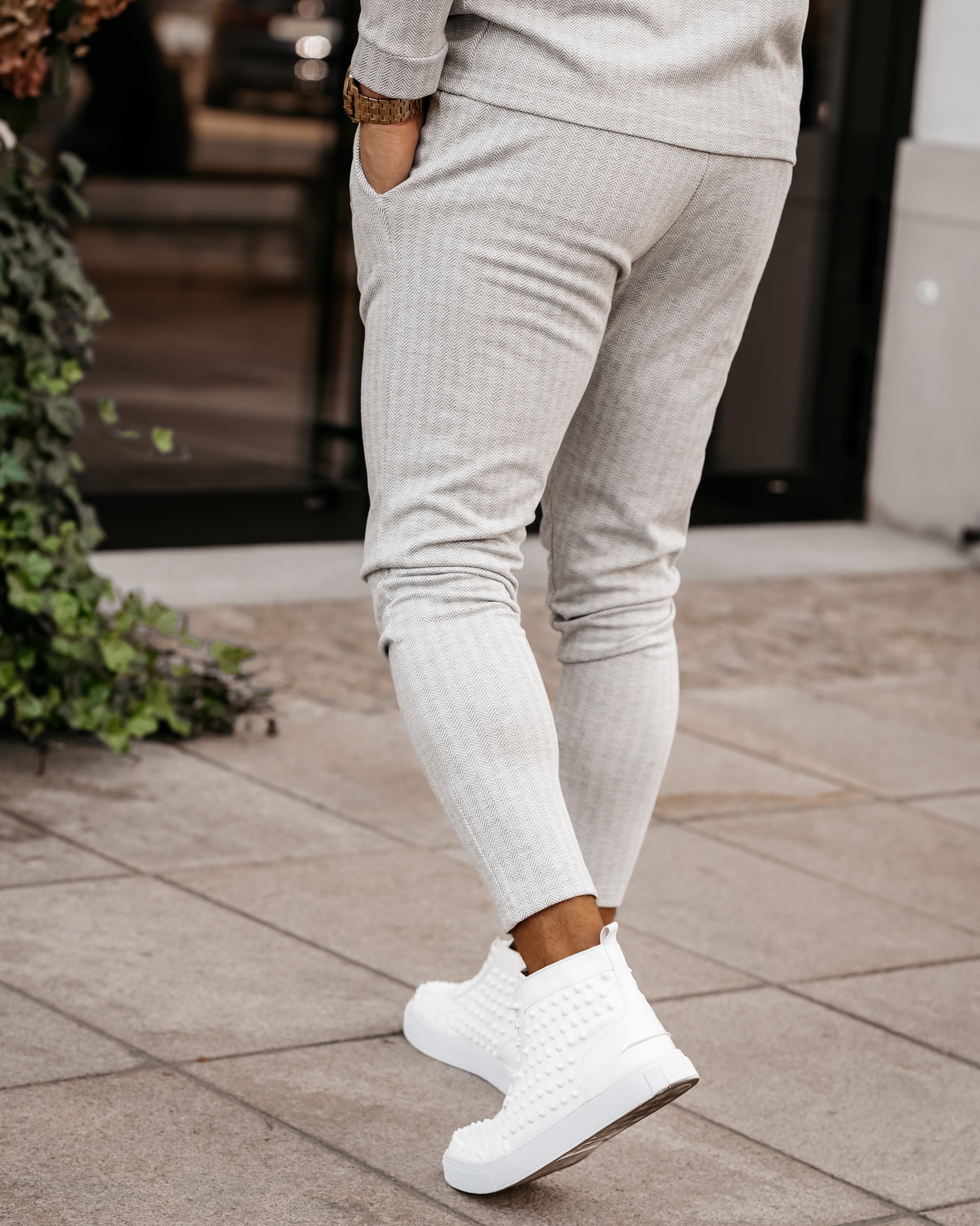 Spodnie casualowe męskie Wolin Ola Voga j.szare Spodnie casualowe męskie Wolin Ola Voga j.szare