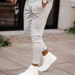 Spodnie casualowe męskie Wolin Ola Voga j.szare