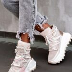 Sneakersy z kożuszkiem Madam Abrigo beżowe