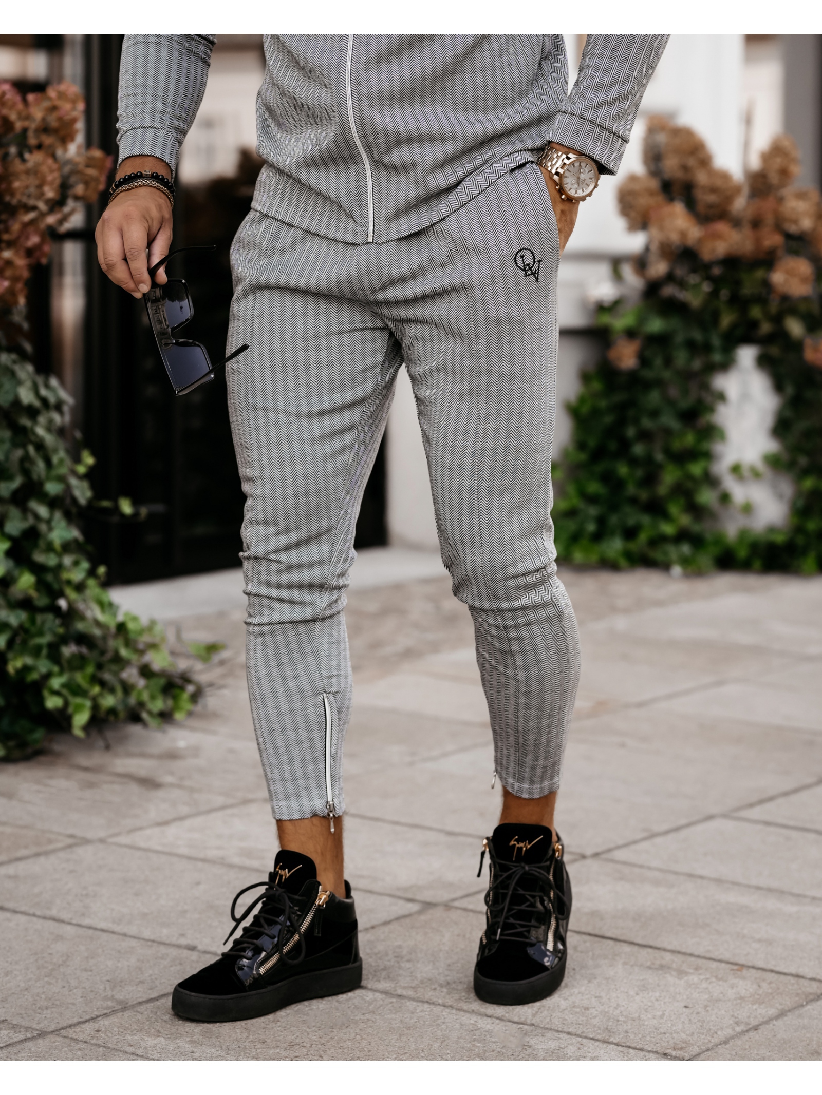 Komplet casualowy męski Norden & Wolin Ola Voga c.szary