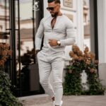 Komplet casualowy męski Norden & Wolin Ola Voga j.szary