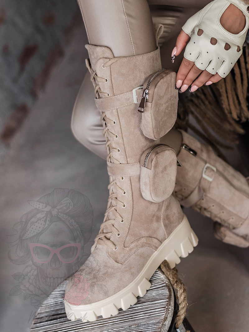 Rękawiczki skórzane bez palców Nikita Rock nude Rękawiczki skórzane bez palców Nikita Rock nude