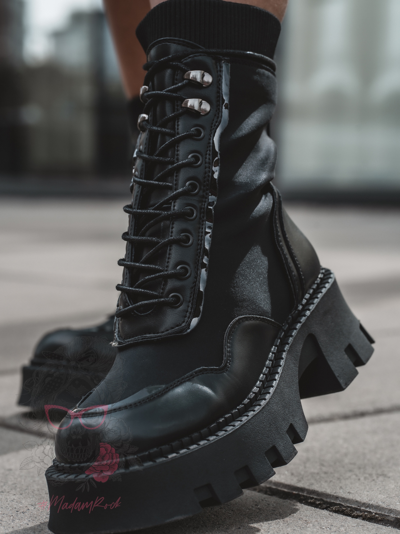 Workery skarpety Rock Corey czarne