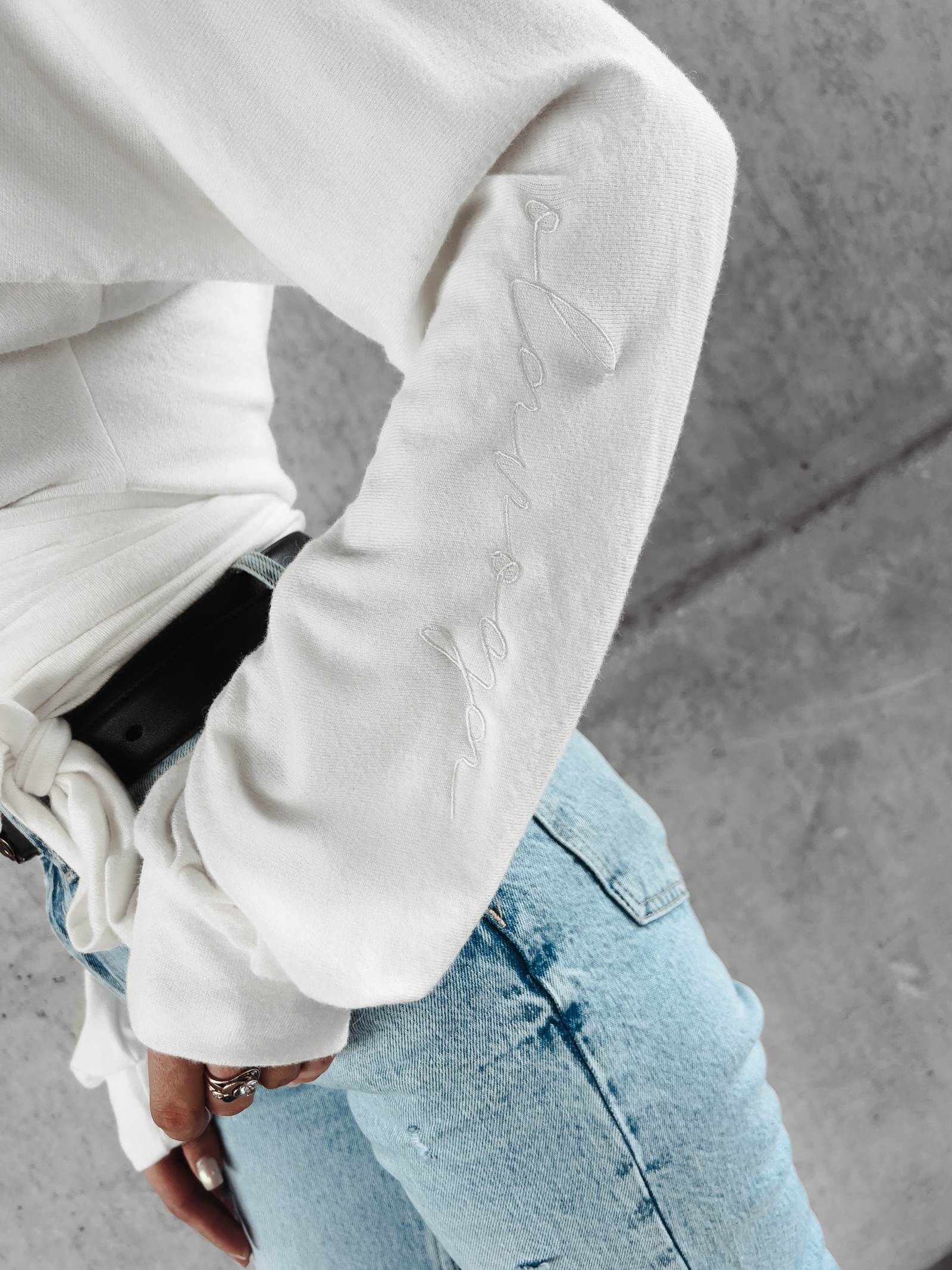 Bluzka z wiązaniem Susie Ola Voga ecru